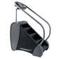 Black and gray StairMaster Stairway GTL StepMill with dual handrails and digital display on white background