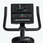 Schwinn 190 upright exercise bike with digital console displaying workout metrics, black frame, dual handles, and textured se
