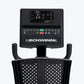 Schwinn 290 recumbent exercise bike with black digital console displaying metrics, control buttons, and perforated seat, view