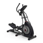 Schwinn 430 elliptical machine with black frame, gray accents, dual handles, and red accent wheel on white background