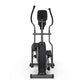 Black Schwinn 430 elliptical machine with curved handles, digital display console, and foot pedals on white background