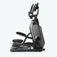 Schwinn 490 elliptical machine with gray and black frame, moving handlebars, and foot pedals on white background