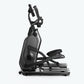 Schwinn 490 elliptical machine with black frame, large console display, dual handles, and foot pedals on white background
