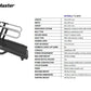 StairMaster HIITMill treadmill with black frame, silver accents, and safety handrails on white background