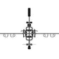 TRUE TMS6000 modular exercise frame with dual cable crossovers, black metal construction with horizontal bar and adjustable p