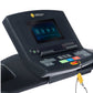 LifeSpan TR2000i treadmill console with black frame, touchscreen display, and colorful control buttons on white background