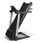 LifeSpan TR2000i folding treadmill with black and gray frame, digital display, and cushioned running deck on white background