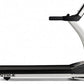 TRUE M30 treadmill with white frame, black running belt, and digital display console, side view on white background
