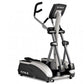 True M50 elliptical machine with black and silver frame, digital display console, and dual moving handles on white background