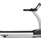 TRUE M50 treadmill with silver frame, black handlebar, and digital display on white background