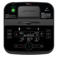 Life Fitness Track Connect elliptical machine with digital display showing workout metrics, control buttons, and green energy