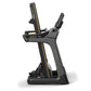 Matrix TF30 folding treadmill with black frame, gold accents, and dual handles on white background