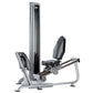 TuffStuff Apollo 7300 3-Station Multi Gym System with silver frame, black padded seats and back supports, tall vertical carri