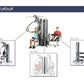 TuffStuff Apollo 7200 2-station multi gym system with three exercise stations shown, featuring users performing upper body an