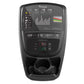 Vision S70 Ascent Trainer Elliptical with black console displaying digital metrics, colorful bar graphs, and control buttons,