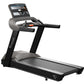 Vision T600E light commercial treadmill with black and gray frame, touchscreen display console, and cushioned running deck on