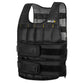 Black SKLZ weighted training vest with mesh back panels, multiple pockets, and adjustable straps on white background