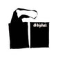 Black canvas tote bag with white rope handles and "AB Originals" text printed on front, shown flat lay on white background