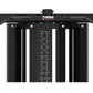Warrior FT900 black cable pulley functional trainer home gym with dual weight stacks and exercise instruction chart