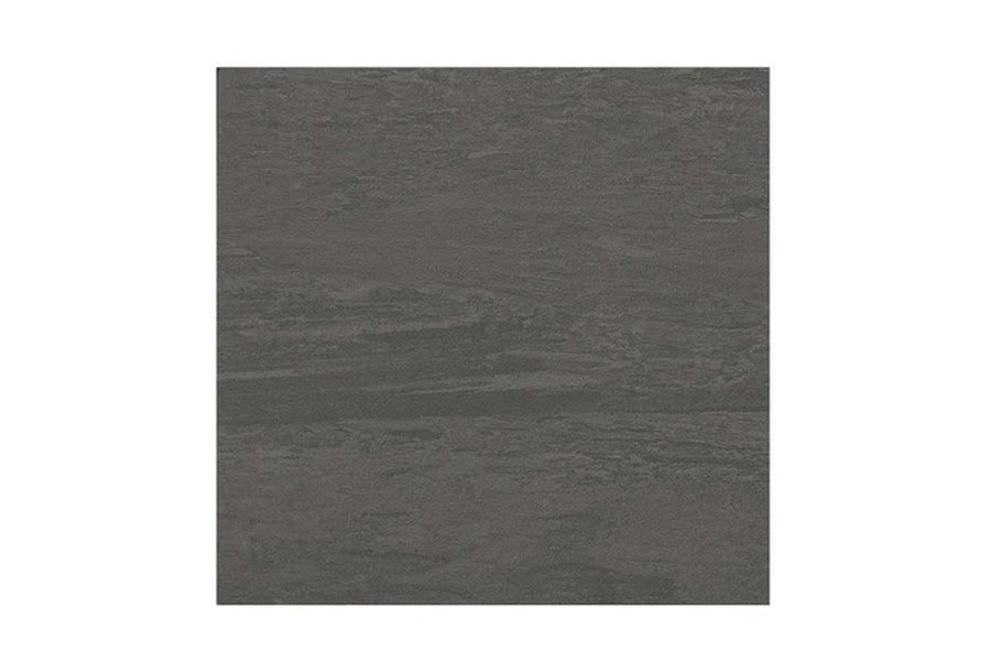 Warrior Marble Interlocking Tile Gym Flooring in Cloud Grey with textured slate finish, flat lay on white background
