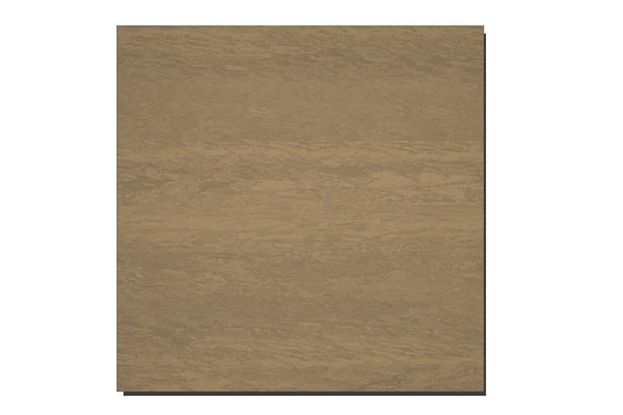 Tan and grey interlocking tile with wood-grain texture, shown flat lay on white background