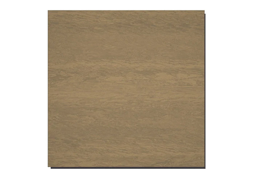Beige wood-grain textured interlocking tile with dark gray border on white background