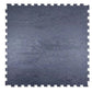 Warrior Marble Interlocking Gym Tile in smoke grey with textured surface and interlocking edges, shown flat