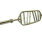 Warrior Multi-Grip Swiss Olympic Bar with chrome finish and vertical grip handles on white background