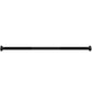 Warrior Olympic Fat Bar with black rubber grip and chrome sleeves on white background