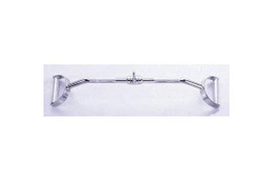 Warrior Revolving 38" Solid Pro-Lat Bar with chrome handles and rotating center mechanism on white background