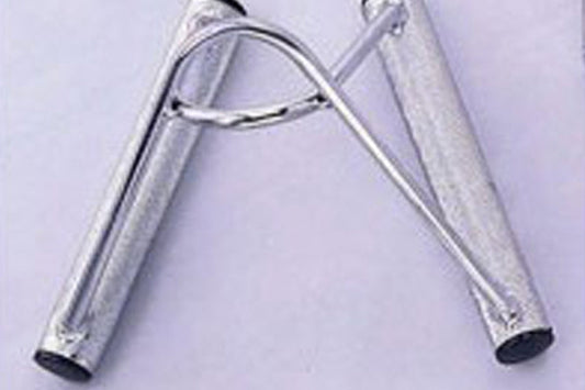 Warrior chrome and black seated row and chinning combo attachment on lavender background