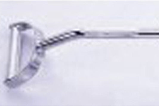 Warrior Solid Pro 30-inch lat bar with chain attachment and black handles on white background