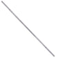 Warrior Standard 1 inch weightlifting bar with straight ends and chrome finish on white background