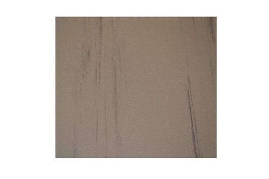 Beige-tan interlocking gym flooring tile with textured stone pattern on white background