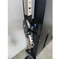 Warrior wall-mounted cable pulley home gym system with single black stack, white and black frame, and adjustable weight selec