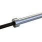 Warrior Bella Bar with chrome sleeve and black steel shaft on white background