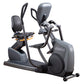 Octane XR6000 recumbent exercise bike with gray and black frame, padded seat, dual handles, and digital display console