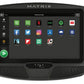 Matrix U50 upright exercise bike console displaying entertainment apps on black touchscreen