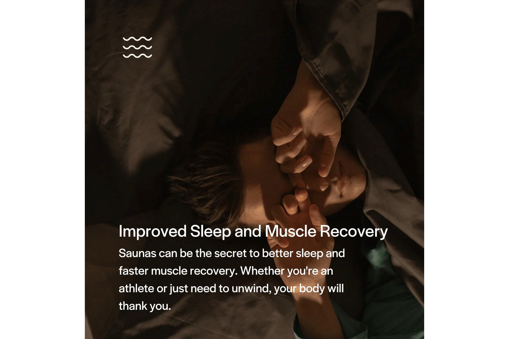 Hands-on massage detail of Almost Heaven Salem 2-Person Barrel Sauna therapeutic experience