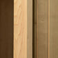 Wood grain color swatch samples showing dark brown, light pine, and taupe wood finishes for sauna construction