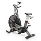 Assault Elite Air Bike with gray and black frame, digital console, dual handles, and large fan wheel on white background