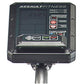 Assault Fitness console with digital display showing 22821, mounted on gray pole with rest/work program buttons and start/sto