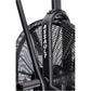 Black Assault AirBike with large fan cage and dual handles, displayed on white background