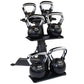 Body-Solid black kettlebell rack holding six weight kettlebells ranging from 10 to 30 pounds with chrome handles, displayed o