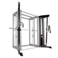 BodyCraft Jones Light Commercial Lat Pulldown machine with black and gray metal frame on white background