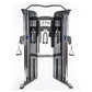 BodyCraft PFT Functional Trainer with dual cable towers, adjustable pulleys, and triangle handles on white background