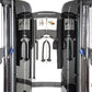 BodyCraft PFT Functional Trainer with dual cable stations, weight stacks, and adjustable pulleys on white background