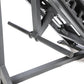 BodyCraft Pro Leg Press Hack Squat machine with gray metal frame and black foot pedals on white background
