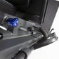 BodyCraft Pro Leg Press Hack Squat F760 with blue adjustment knob and gray metal frame, overhead view