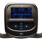 BodyCraft R200 semi-recumbent exercise bike with blue LCD display showing workout metrics and grey handles on white backgroun